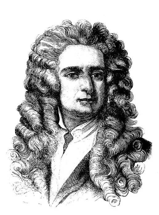 Framed Print : Isaac Newton, 1643 - 1727, English naturalist