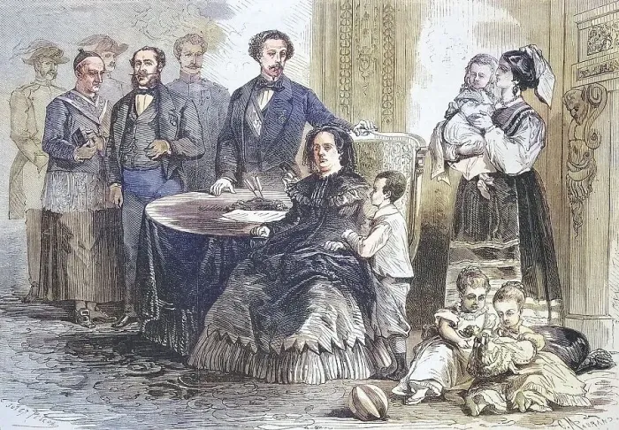 Framed Print : Isabella II. Maria Luisa, Isabel de Borbon y Borbon-Dos Sicilias or Isabel II de Espana (10 October 1830 to 1904)