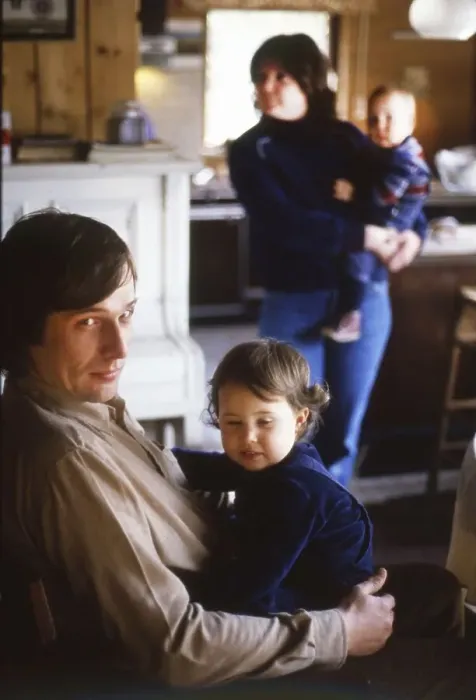 Framed Print : Iserlohn. Young family with children. 1981