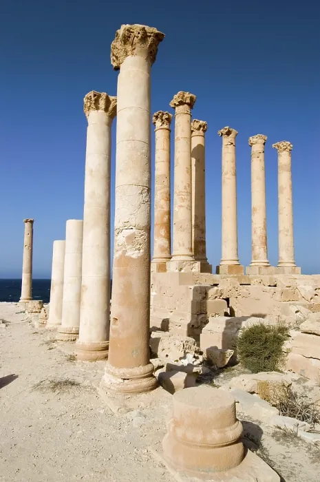 Framed Print : Isis temple, roman archeological site of Sabrata