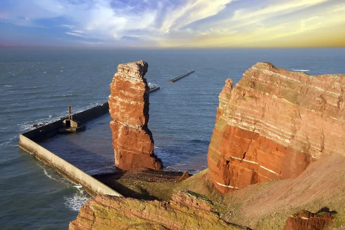 Framed Print : The island of Heligoland with the Long Anna