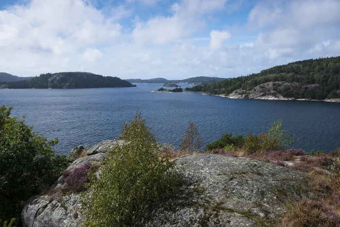 Framed Print : Islands in an archipelago, view from the island of Orust