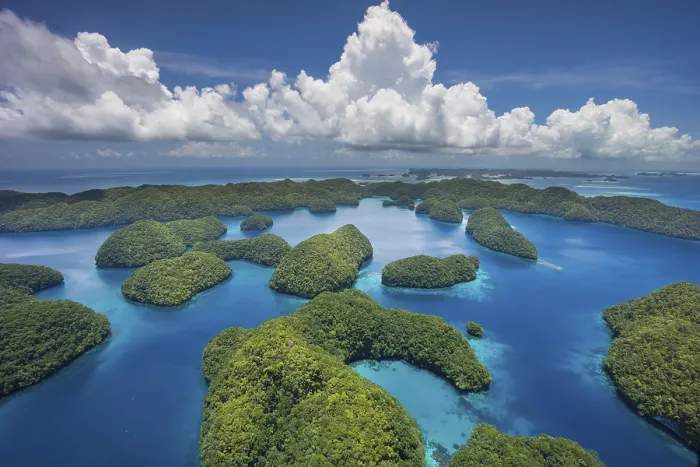 Framed Print : Islands in the island paradise of Palau Framed Print : Islands in the island paradise of Palau