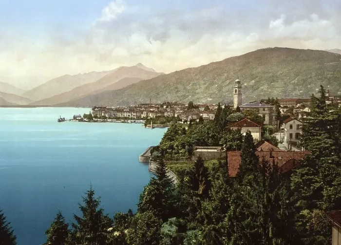 Framed Print : Isola Pallanza, Lago Maggiore, Italy
