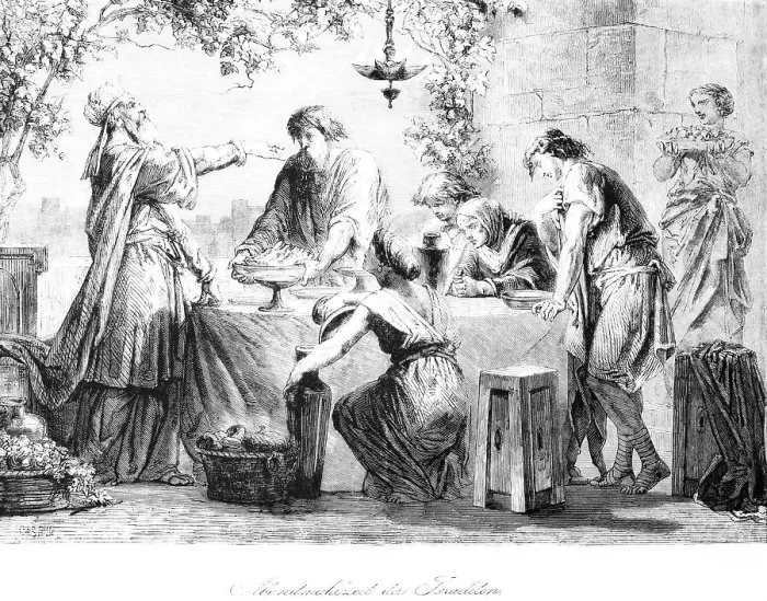 Framed Print : Israelites supper, supper