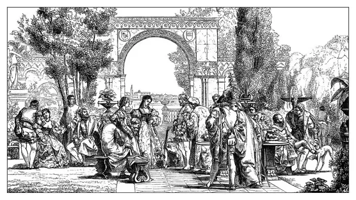 Framed Print : Italian court of muses at the time of the Gaspara Stampa Framed Print : Italian court of muses at the time of the Gaspara Stampa