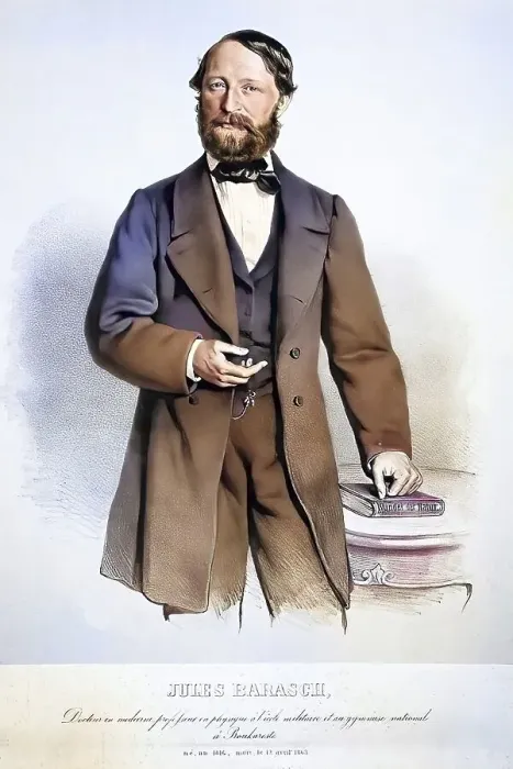 Framed Print : Iuliu Barasch, also Julius (born 9 June 1815 in Brody)