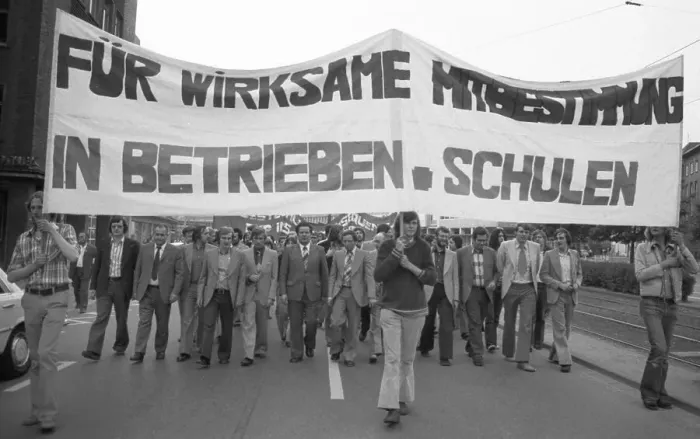 Framed Print : During the IV Federal Congress of the DKP-affiliated SDAJ