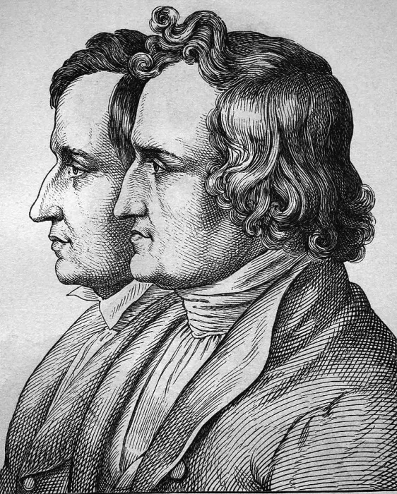 Framed Print : Jacob and Wilhelm Grimm, The Brothers Grimm