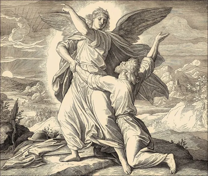 Framed Print : Jacob Wrestles with God, Old Testament Framed Print : Jacob Wrestles with God, Old Testament