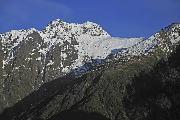Framed Print : Jagged ranges in South Westland's Southern Alps