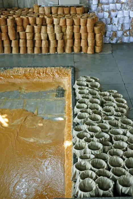 Framed Print : Jaggery making factory, Kolhapur