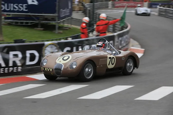 Framed Print : Jaguar C Type XKC, driver Alex Buncombe Framed Print : Jaguar C Type XKC, driver Alex Buncombe