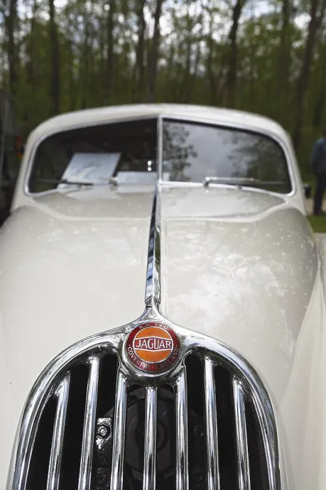 Framed Print : Jaguar XK 140, vintage car