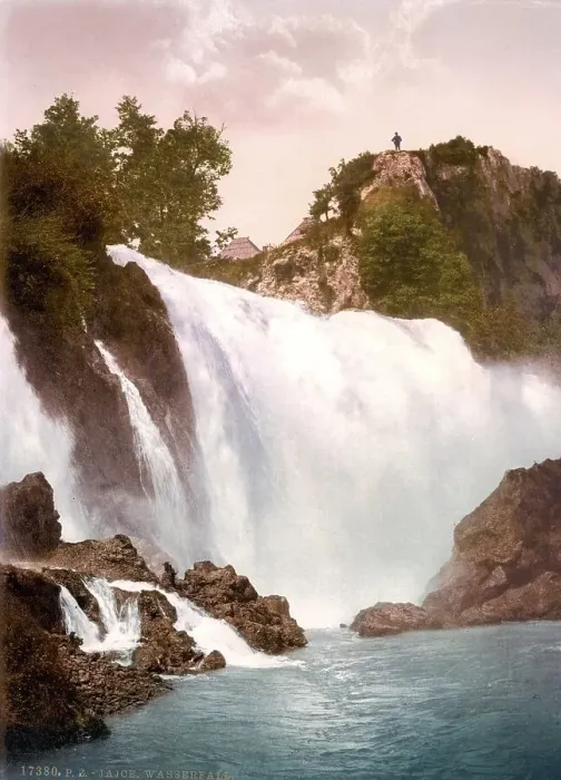 Framed Print : Jajce, Jaitze, waterfall, Bosnia, c