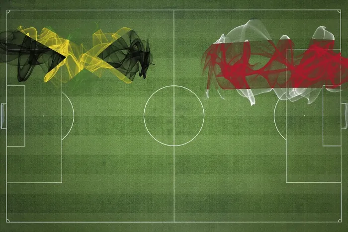 Framed Print : Jamaica vs Costa Rica Soccer Match