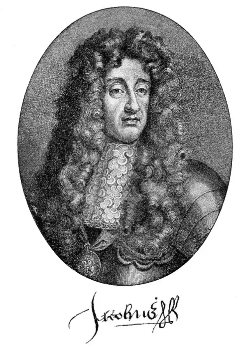 Framed Print : James II of England, James II 14 October 1633