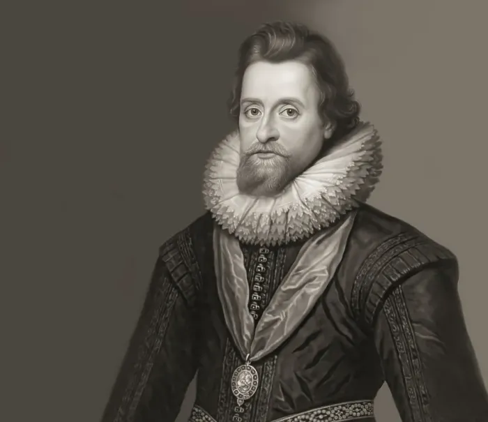 Framed Print : James VI and I, James Charles Stuart, 1566 - 1625, King of England, Scotland and Ireland, digitally edited