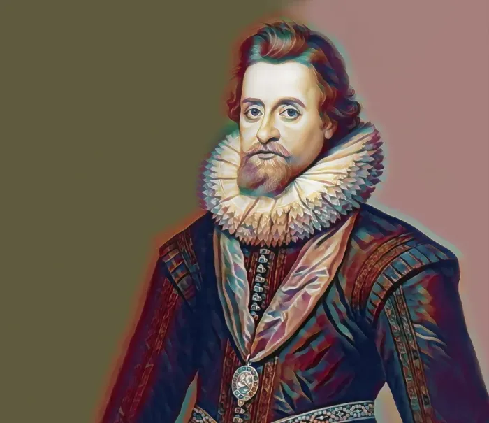 Framed Print : James VI and I, James Charles Stuart, 1566 - 1625, King of England, Scotland and Ireland, digitally edited