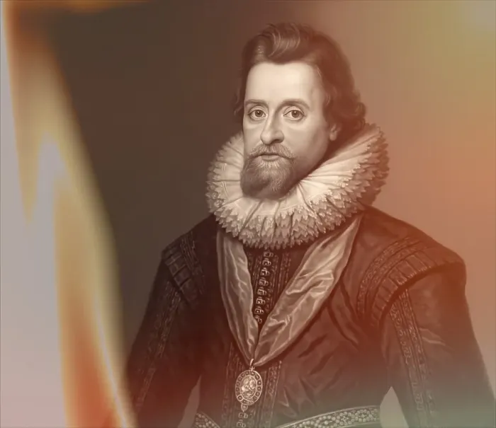 Framed Print : James VI and I, James Charles Stuart, 1566 - 1625, King of England, Scotland and Ireland, digitally edited