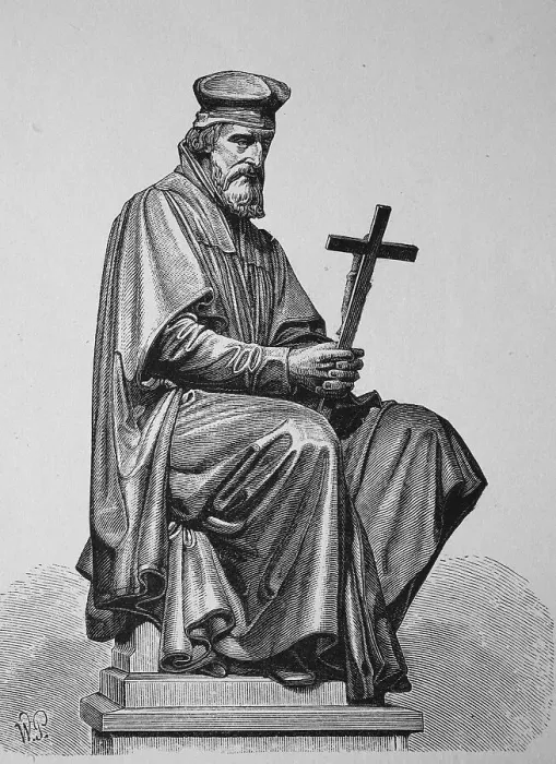Framed Print : Jan Hus, John Huss, 1369 - 1415 Framed Print : Jan Hus, John Huss, 1369 - 1415