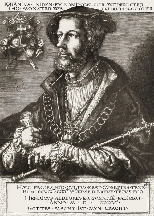 Framed Print : Jan van Leiden, or Jan Beuckelszoon oder Beukelszoon
