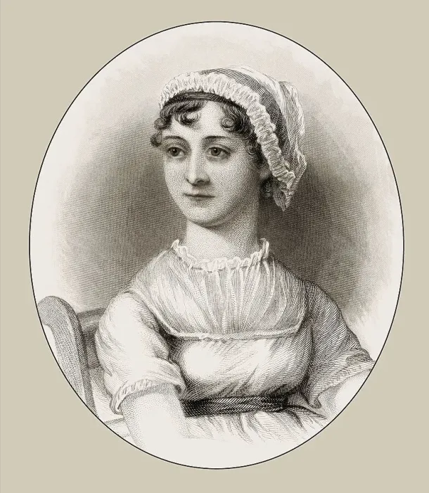 Framed Print : Jane Austen, 1775 - 1817, English novelist Framed Print : Jane Austen, 1775 - 1817, English novelist