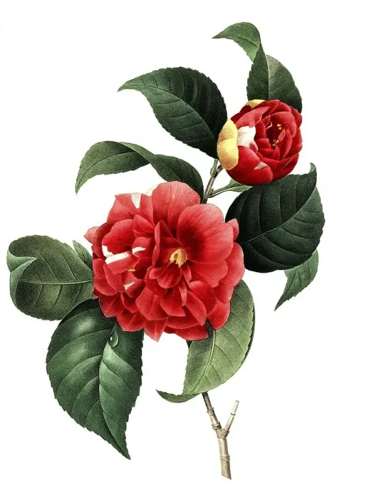 Framed Print : Japanese camellia (Camellia japonica) Framed Print : Japanese camellia (Camellia japonica)