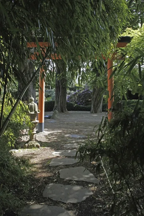 Framed Print : Japanese garden in Bad Langensalza