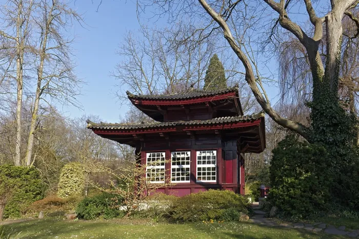 Framed Print : Japanese Garden Leverkusen, Carl-Duisberg-Park