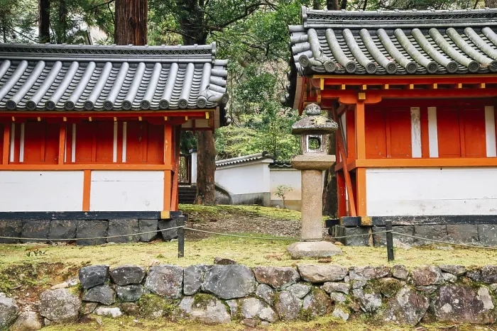 Framed Print : Japanese shrine traditional architecture in Nara