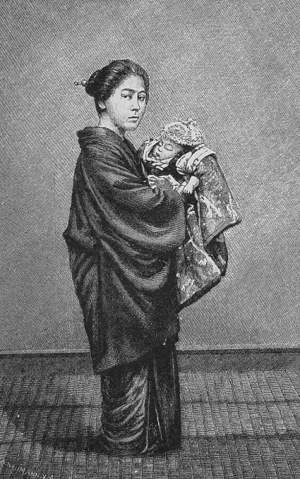 Framed Print : Japanese women's lives, Japanese mother Framed Print : Japanese women's lives, Japanese mother