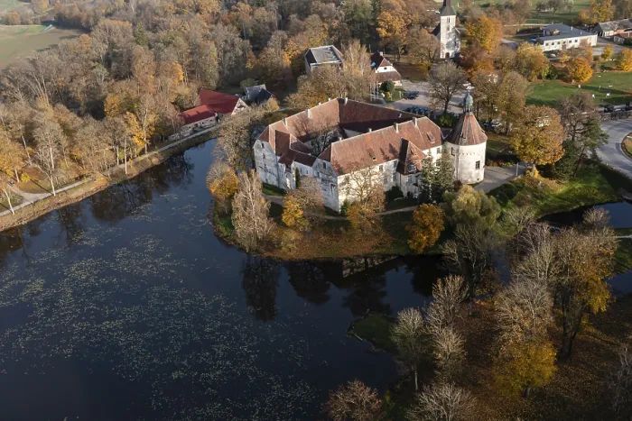 Framed Print : Jaunpils castle was built in 1301