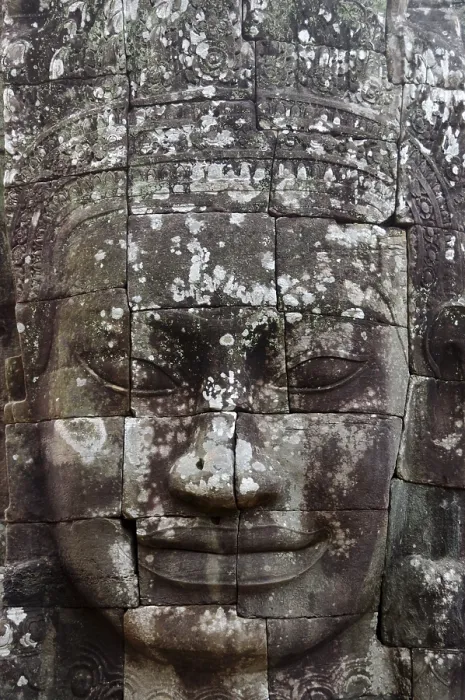 Framed Print : Jayavarman VII's face, Bayon temple Framed Print : Jayavarman VII's face, Bayon temple