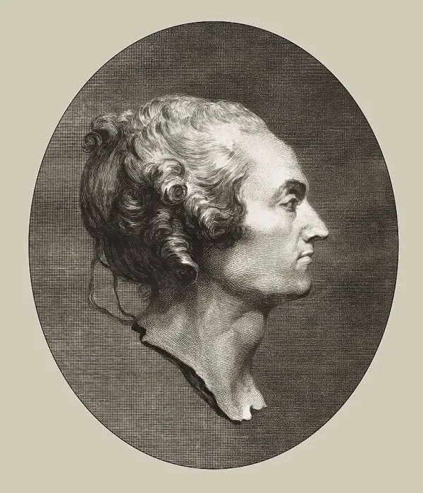 Framed Print : Jean-Baptiste Greuze, 1725 -1805, French painter, digitally edited