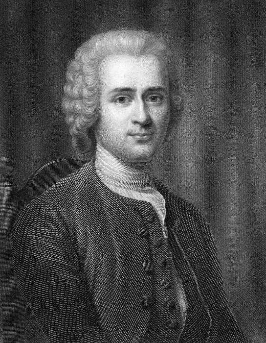 Framed Print : Jean-Jacques Rousseau, 1712 - 1778