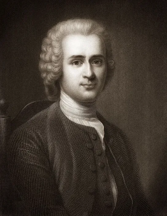Framed Print : Jean-Jacques Rousseau, 1712 - 1778