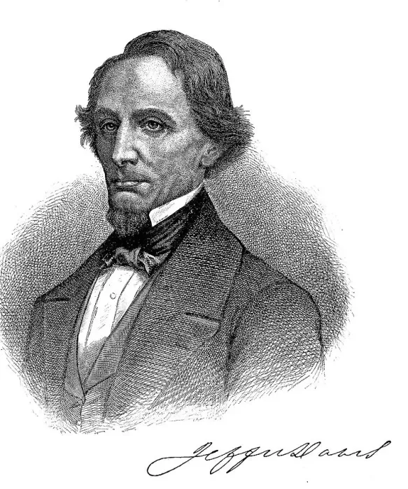 Framed Print : Jefferson Finis Davis, 3 June 1808 6 December 1889