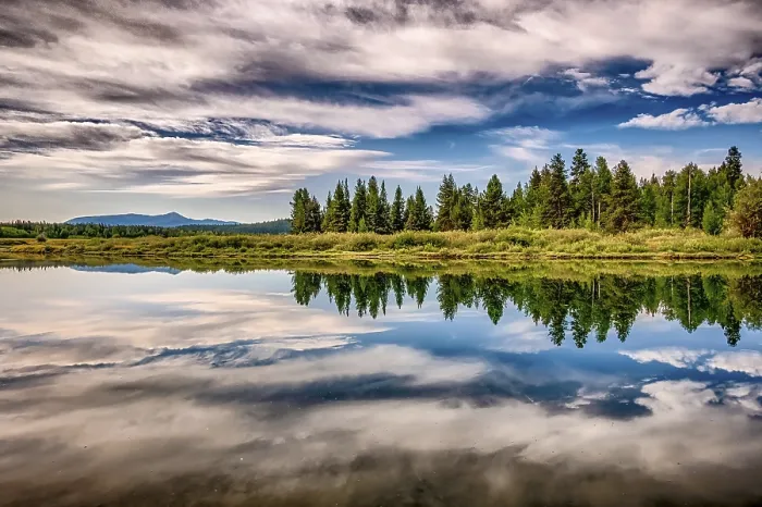 Framed Print : The Jenny Lake in Grand Teton National Park