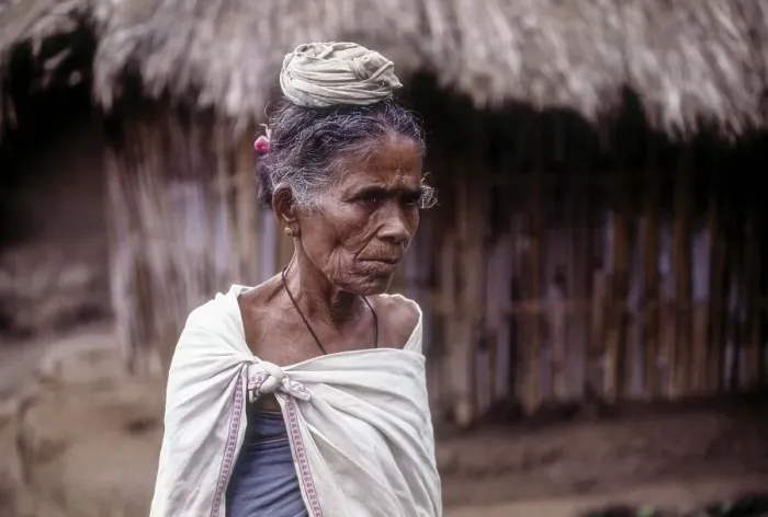 Framed Print : Jenu Kurumba tribal at Nagarhole