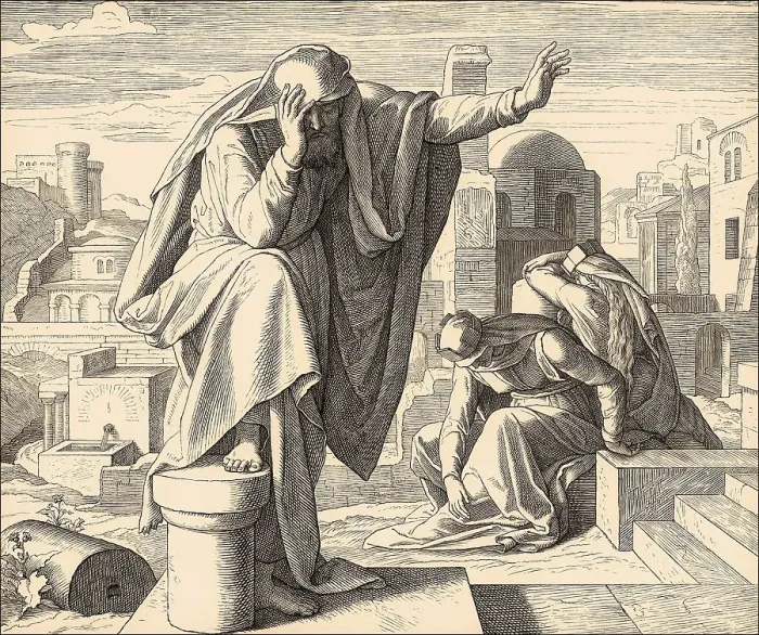 Framed Print : Jeremiah's Lament, Old Testament