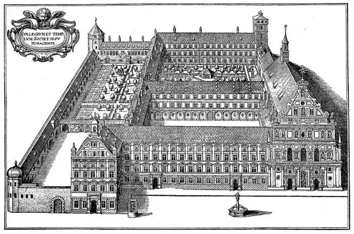 Framed Print : The Jesuit College in Munich, Germany