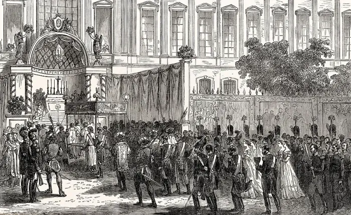 Framed Print : A Jesuit procession at Paris, France