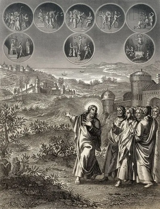 Framed Print : Jesus predicting his own death Framed Print : Jesus predicting his own death