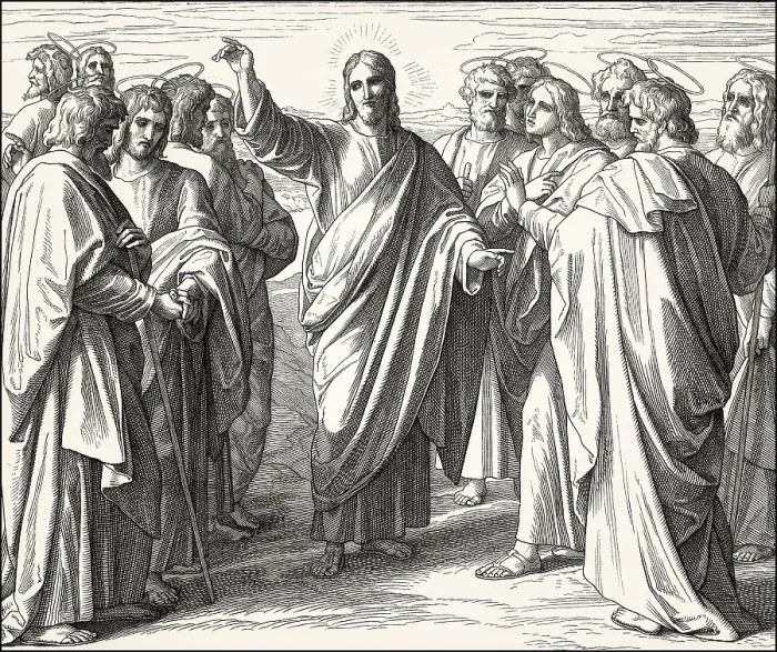Framed Print : Jesus Sends out the Twelve Disciples Framed Print : Jesus Sends out the Twelve Disciples