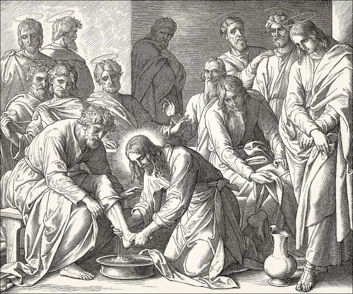 Framed Print : Jesus Washes the Disciples Feet Framed Print : Jesus Washes the Disciples Feet