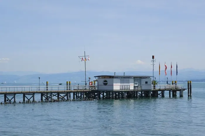 Framed Print : Jetty, Hagnau, Lake Constance, Baden-Wuerttemberg Framed Print : Jetty, Hagnau, Lake Constance, Baden-Wuerttemberg