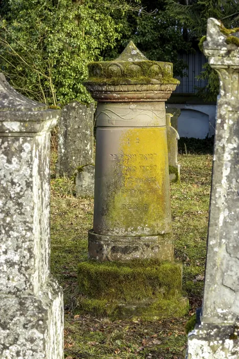 Framed Print : Jewish cemetery with gravestones and grave slabs with green moss Framed Print : Jewish cemetery with gravestones and grave slabs with green moss