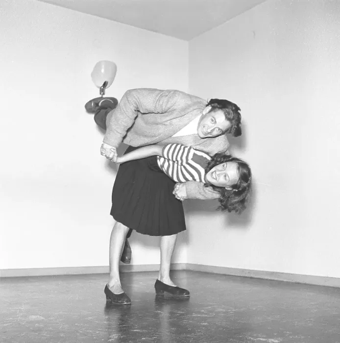 Framed Print : Jitterbug dance. A dance popularized in the United states and spread by American soldiers