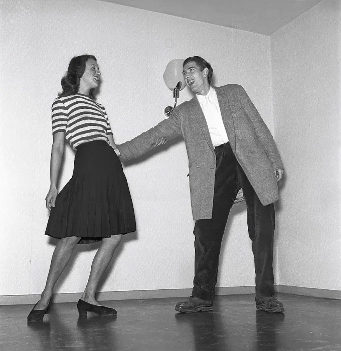 Framed Print : Jitterbug dance. A dance popularized in the United states and spread by American soldiers